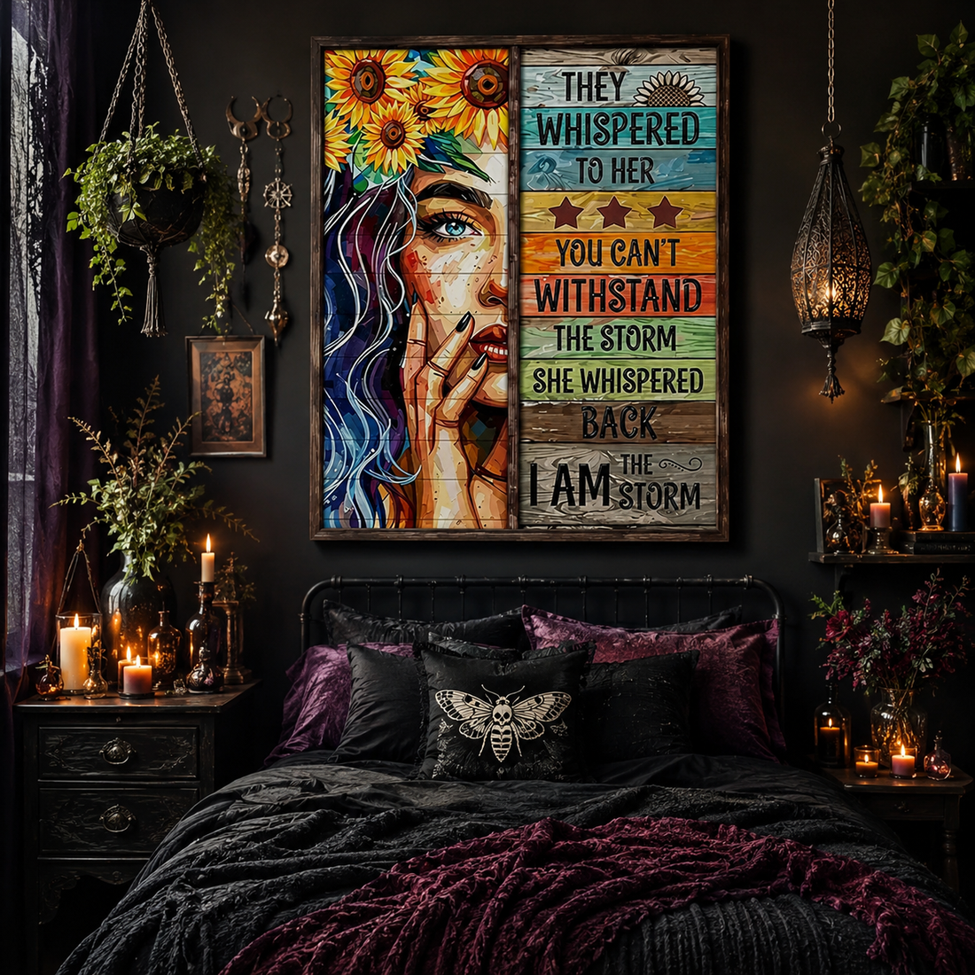 I Am The Storm Sunflower Wall Art 🌻RW01-11.8"x 15.7&