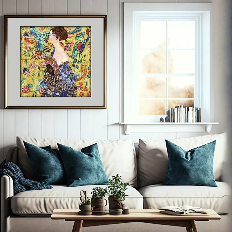 Golden Muse Portrait – 26.4" x 26.4"