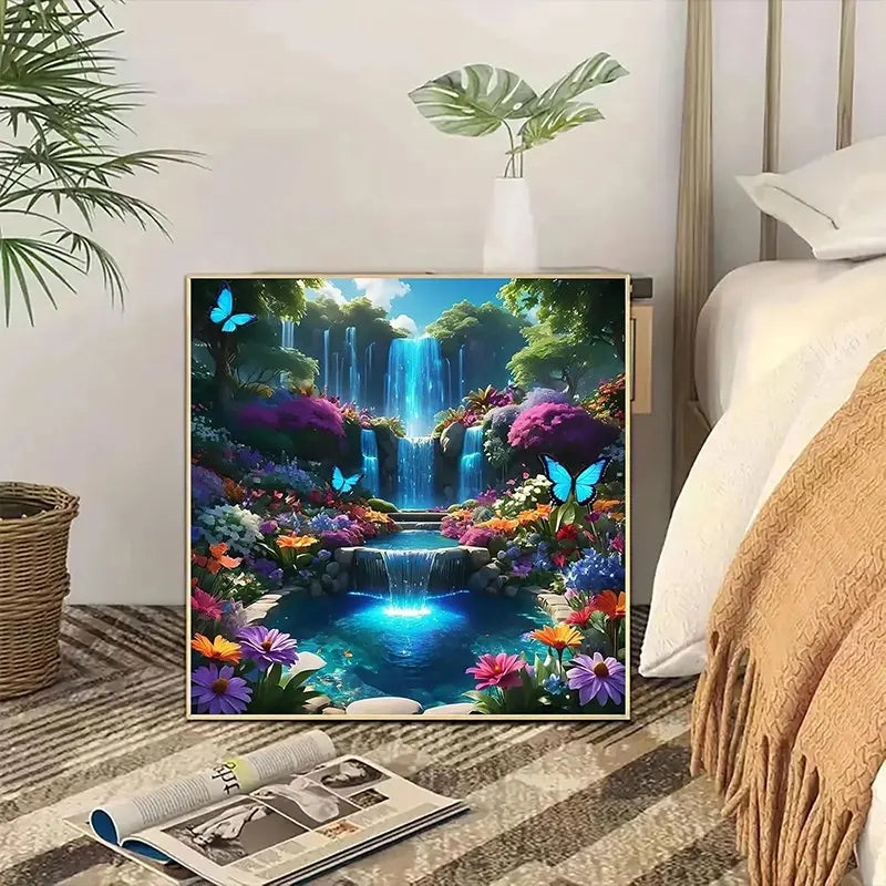 Crystal Falls Retreat – 13.7" x 13.7"