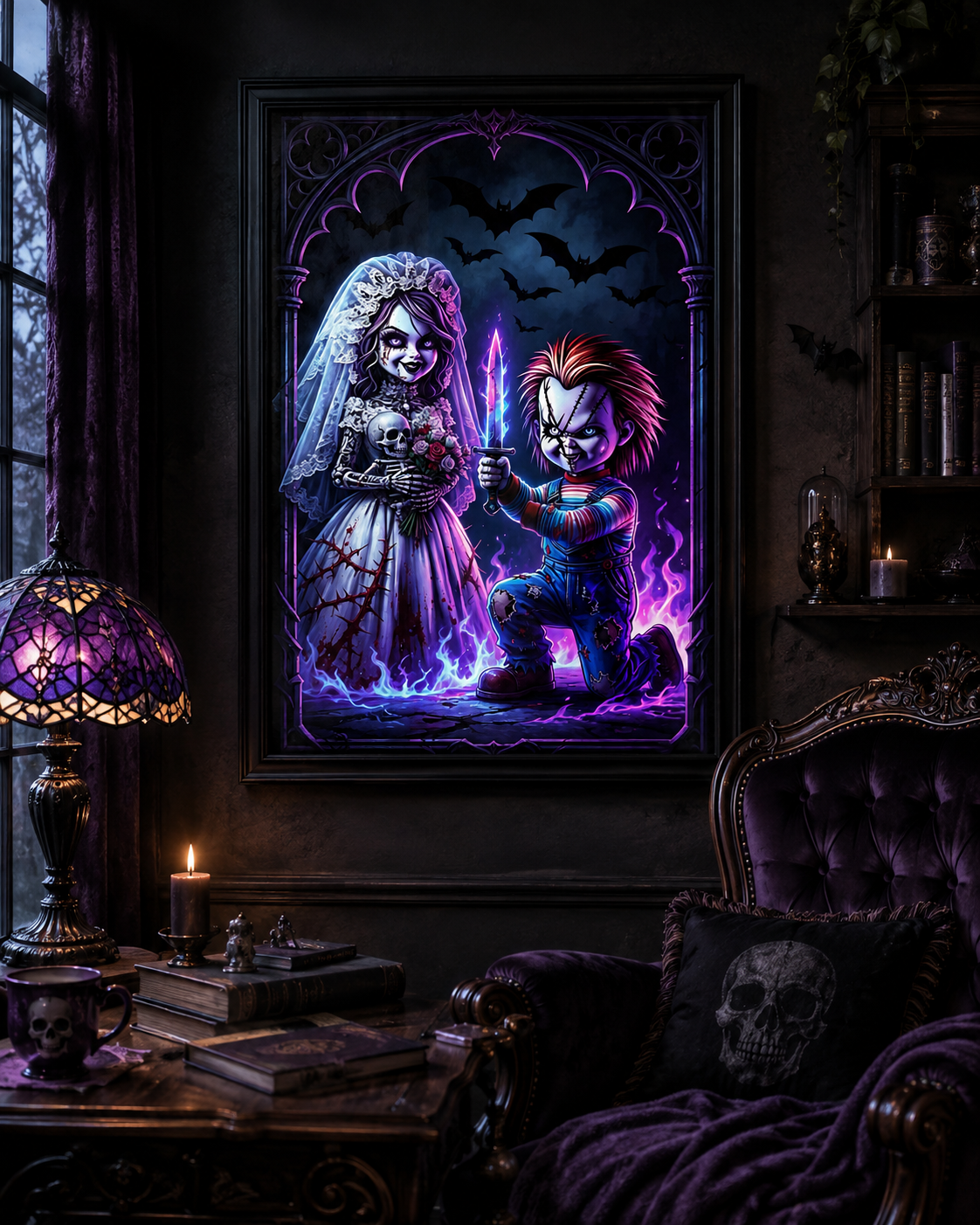 Gothic Horror Bride & Doll Diamond Painting Kit