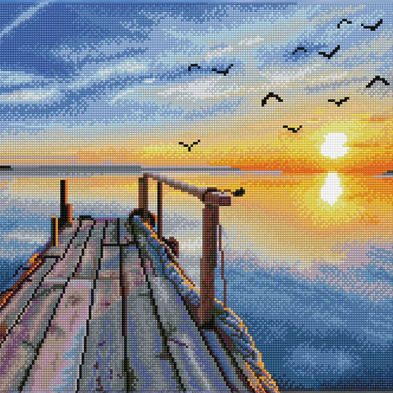 Golden Harbor Reflections – 28.0" x 18.5"