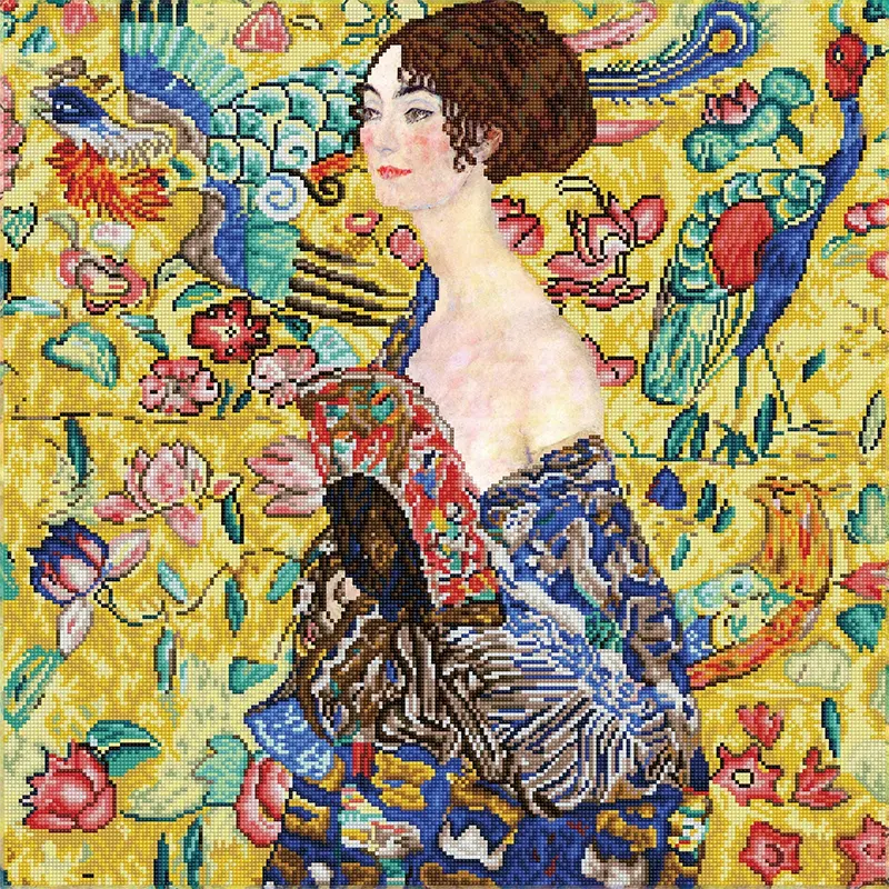 Golden Muse Portrait – 26.4" x 26.4"