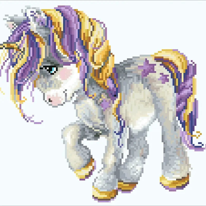 Starlit Unicorn Dream – 13.8" x 12.6"