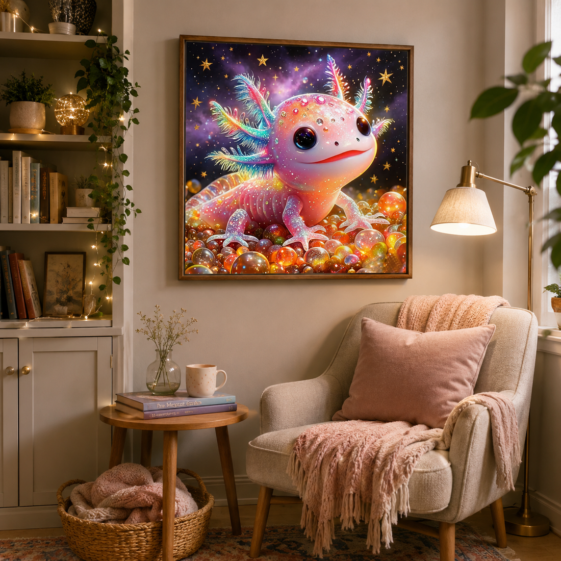 Magical Axolotl Wall Art DW14-11.8&