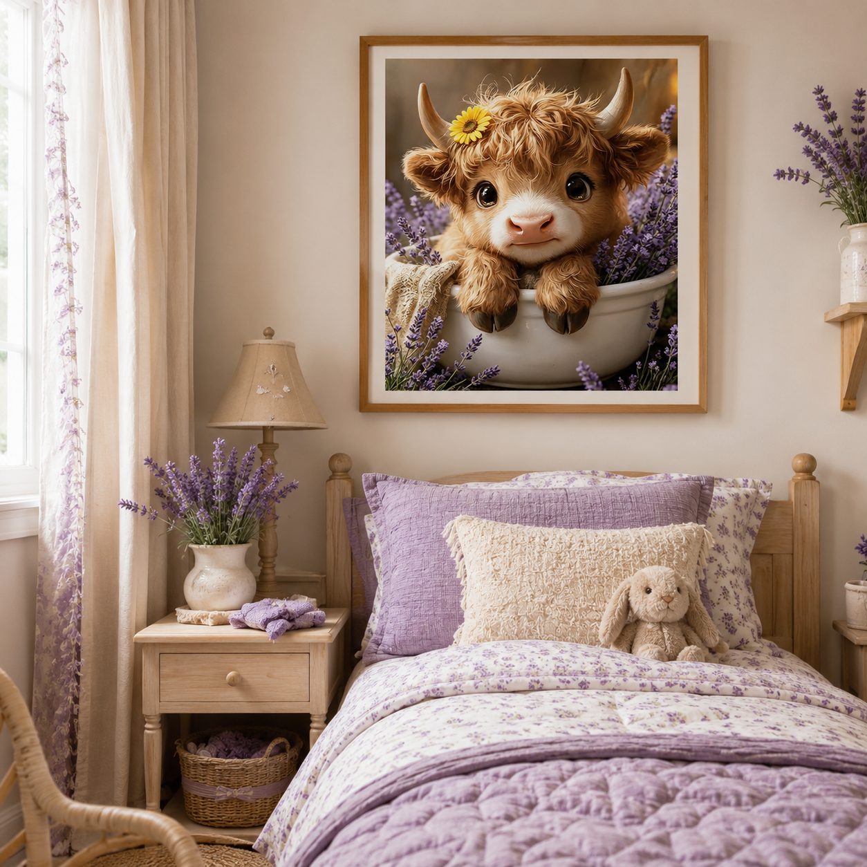 Cute Highland Calf Wall Art DW9-11.8"x 15.7&