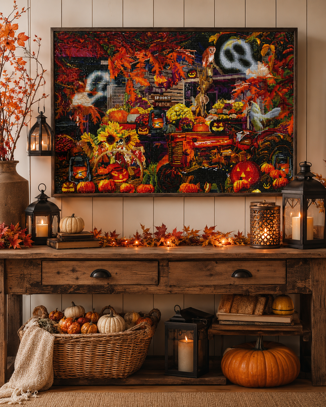 🎃 Spooky Pumpkin Patch Diamond Painting-15.7"x11.8"