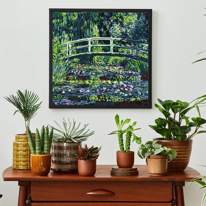 Impressionist Garden Reflections – 23.2" x 22.4"