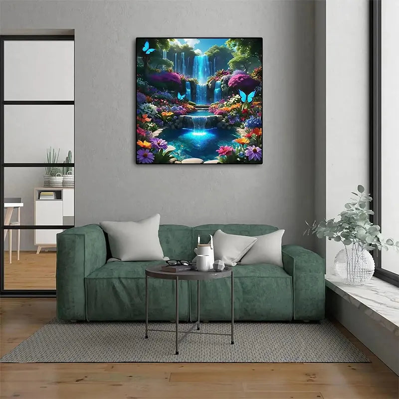 Crystal Falls Retreat – 13.7" x 13.7"