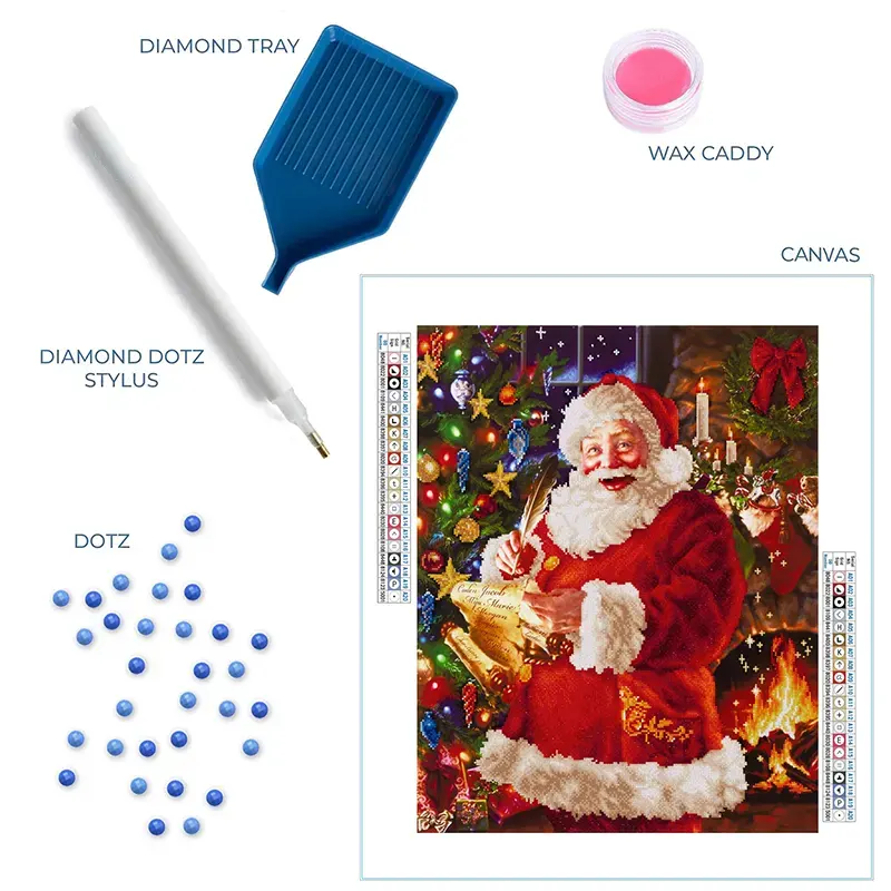 Santa Christmas Diamond 22.4×28.4in