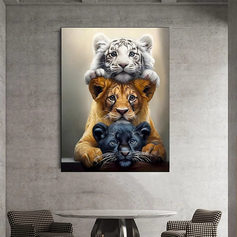 Majestic Tiger Diamond Art 11.8x15.8in