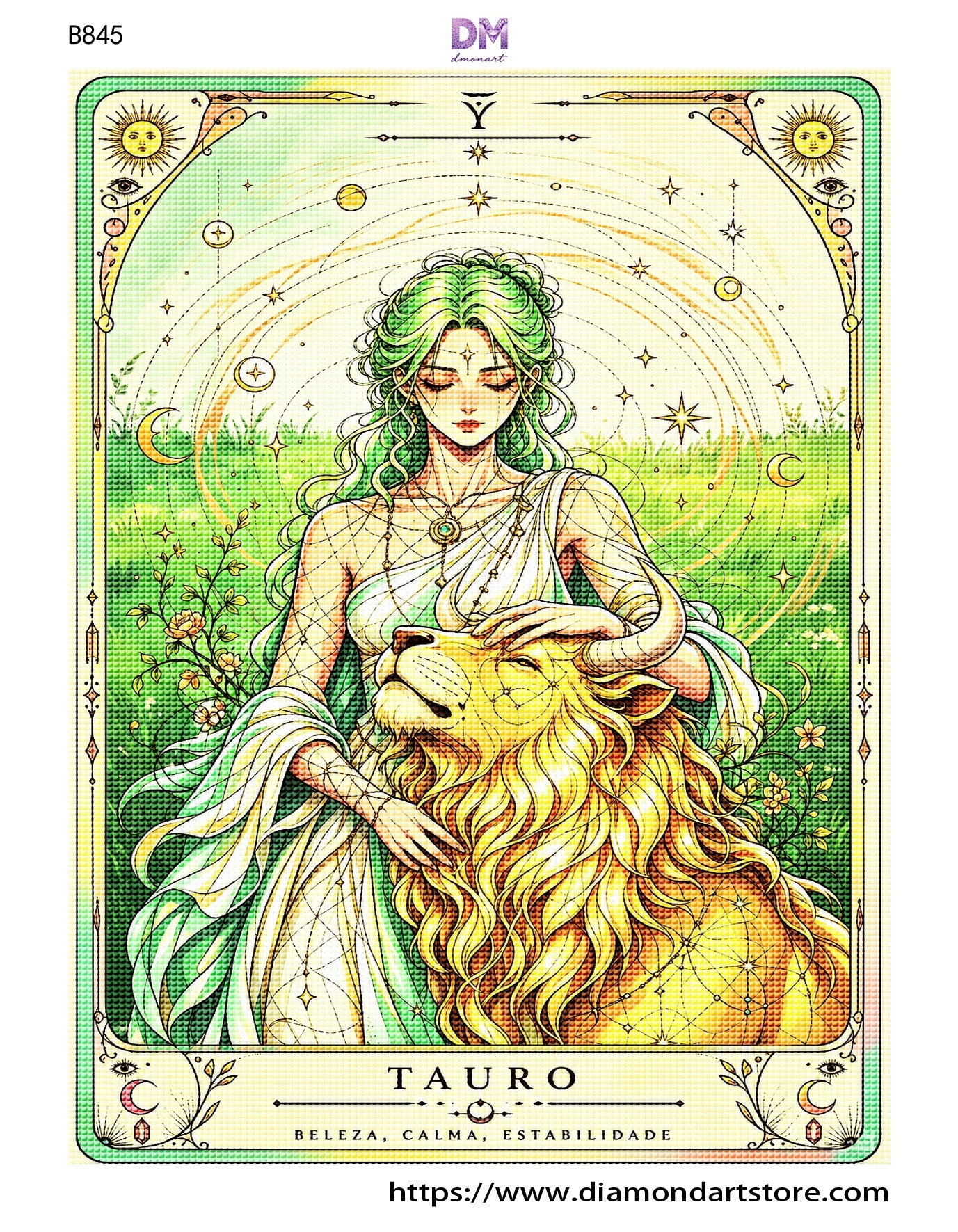 Mystic Zodiac Diamond Painting Collection – 12 Celestial Tarot DIY Art Kits