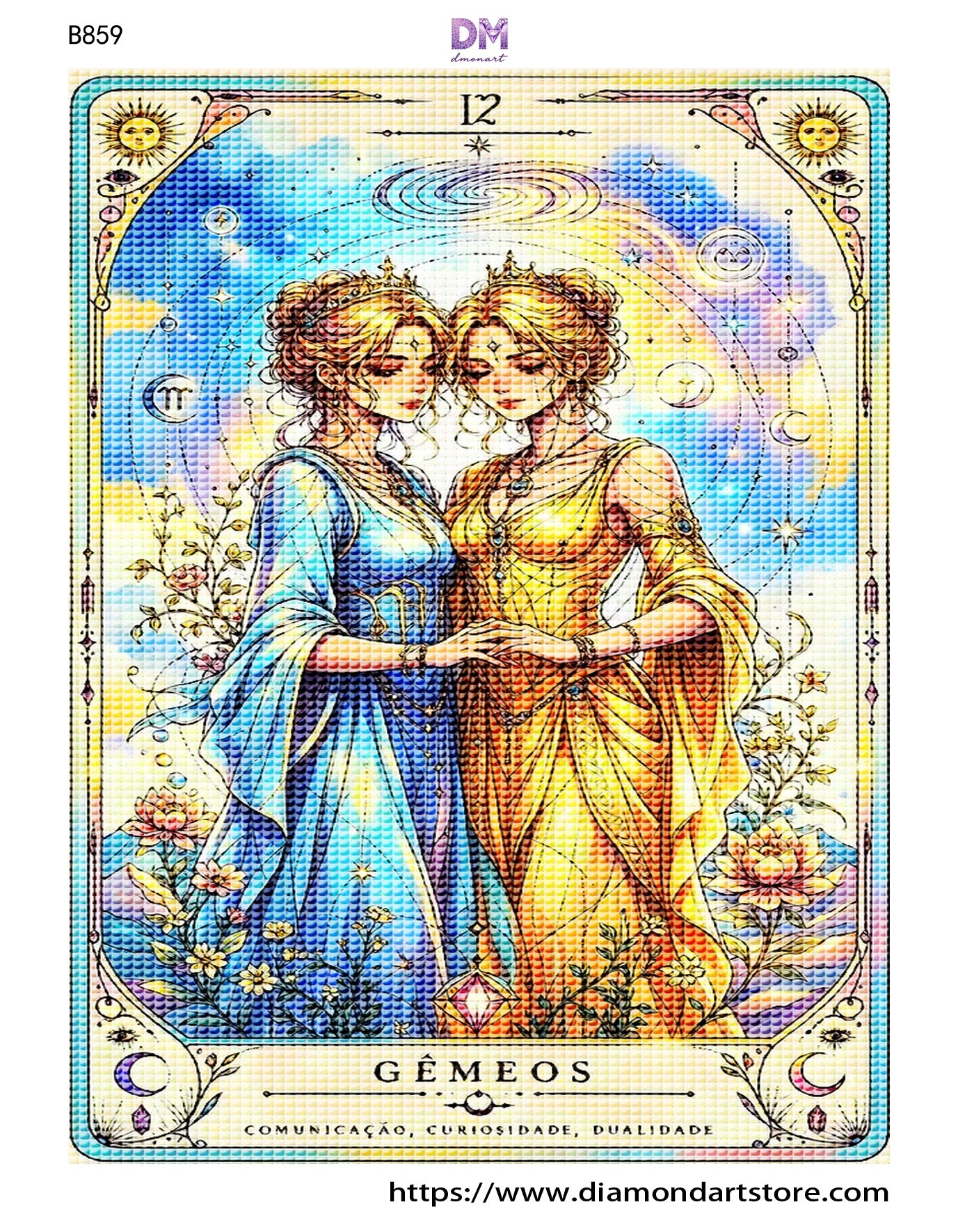 Mystic Zodiac Diamond Painting Collection – 12 Celestial Tarot DIY Art Kits