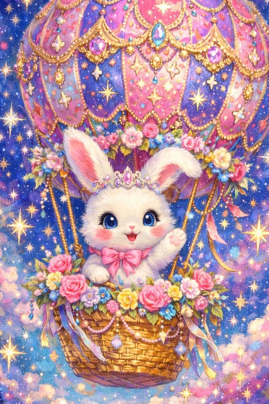 Fantasy Bunny Hot Air Balloon