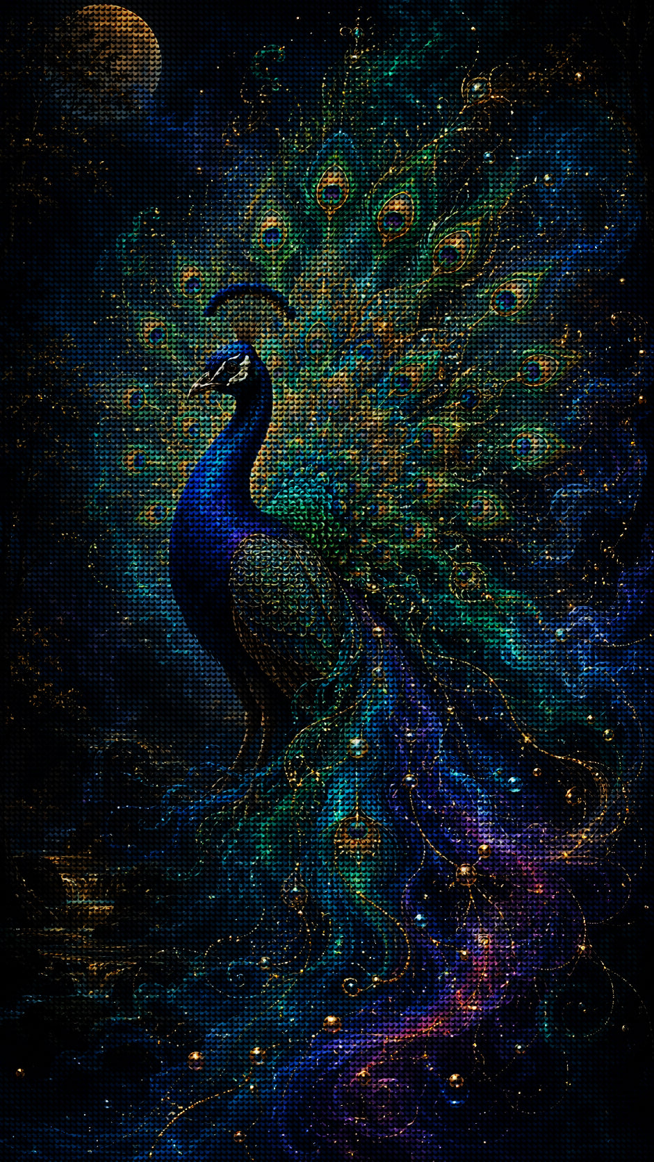 Mystical Peacock Diamond Painting Kit