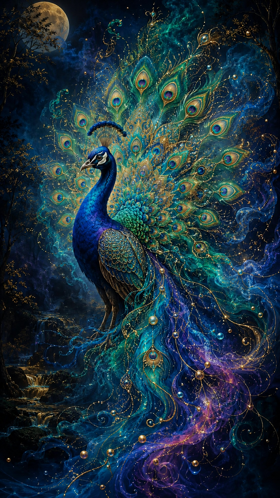 Mystical Peacock Diamond Painting Kit