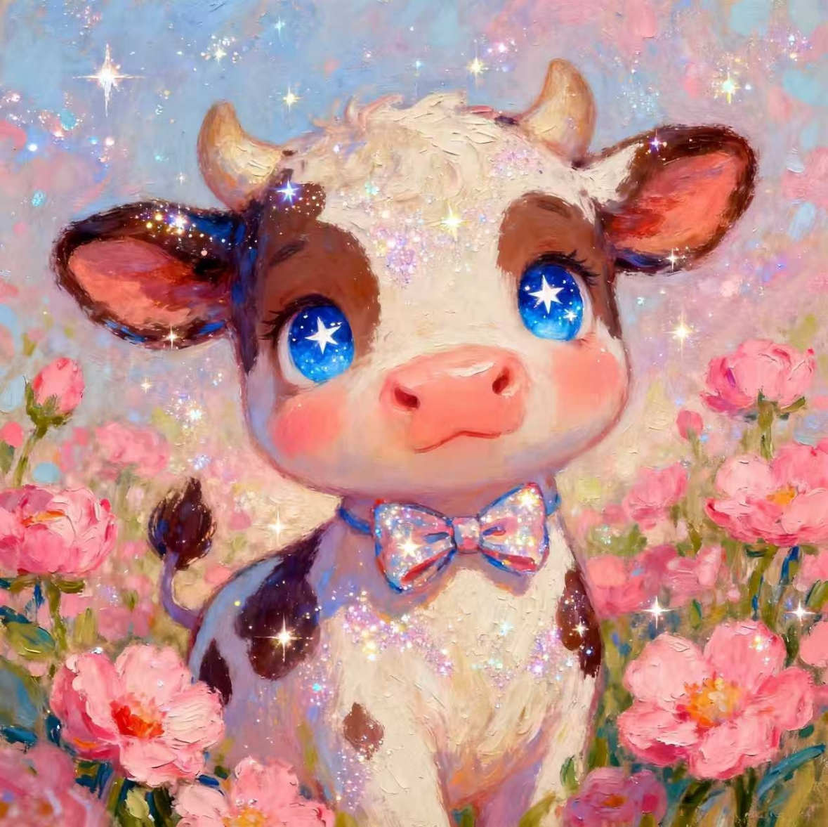 Cute Cow Diamond Painting Kit