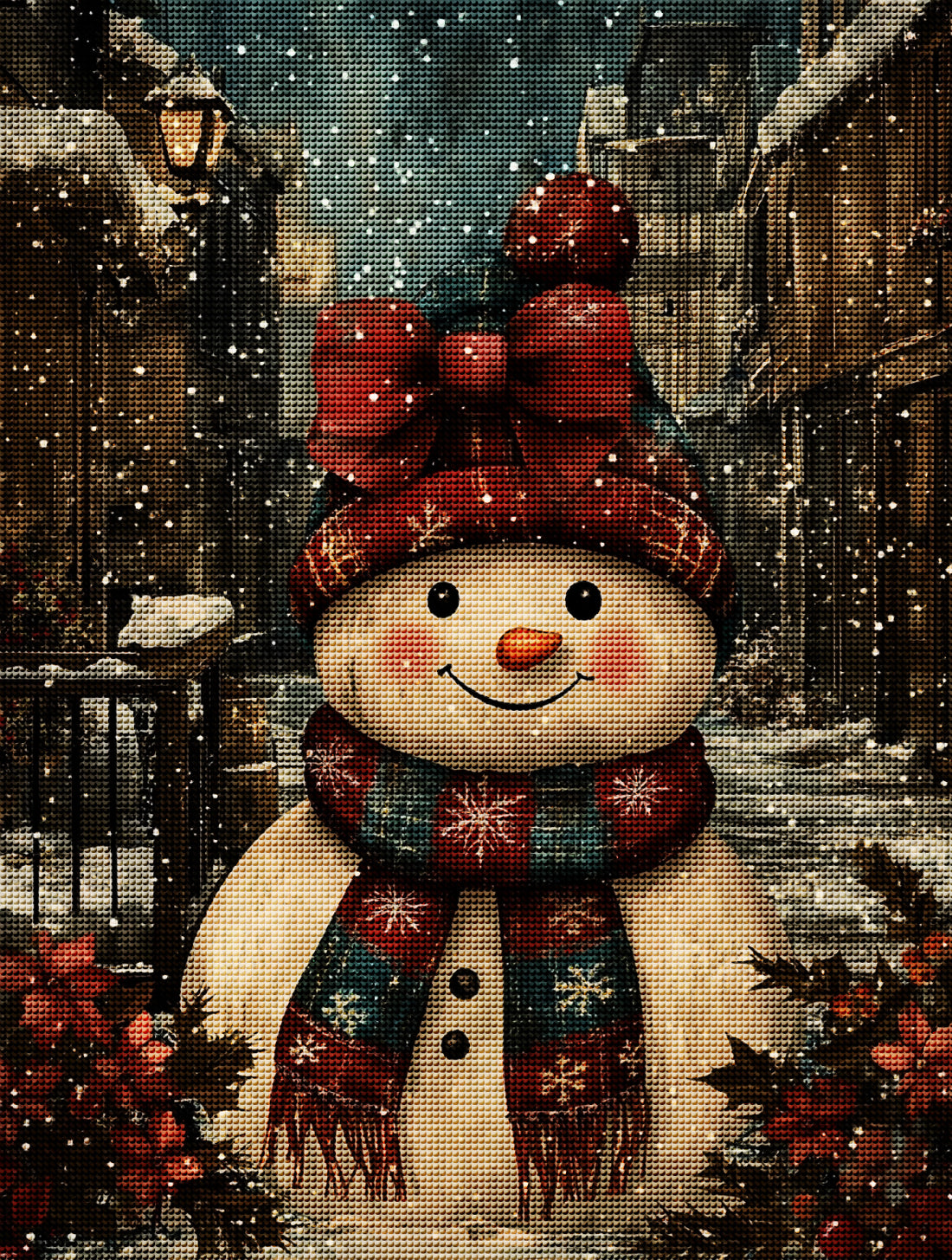 Christmas Snowman Diamond Painting Kit-11.8" x 15.7"