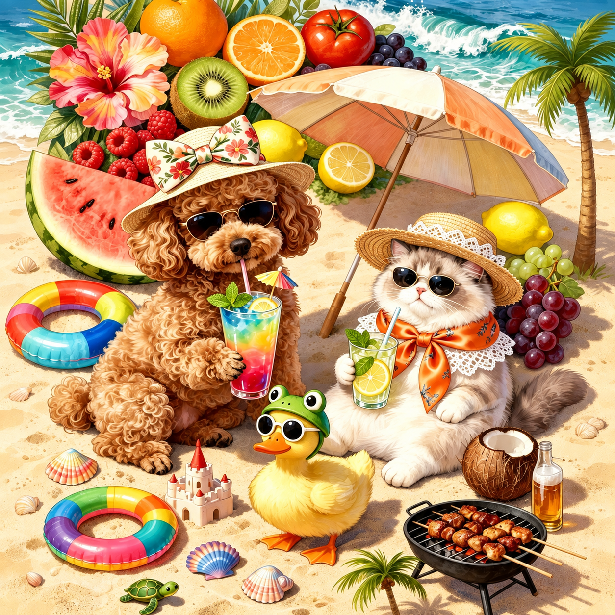 Summer Beach Friends