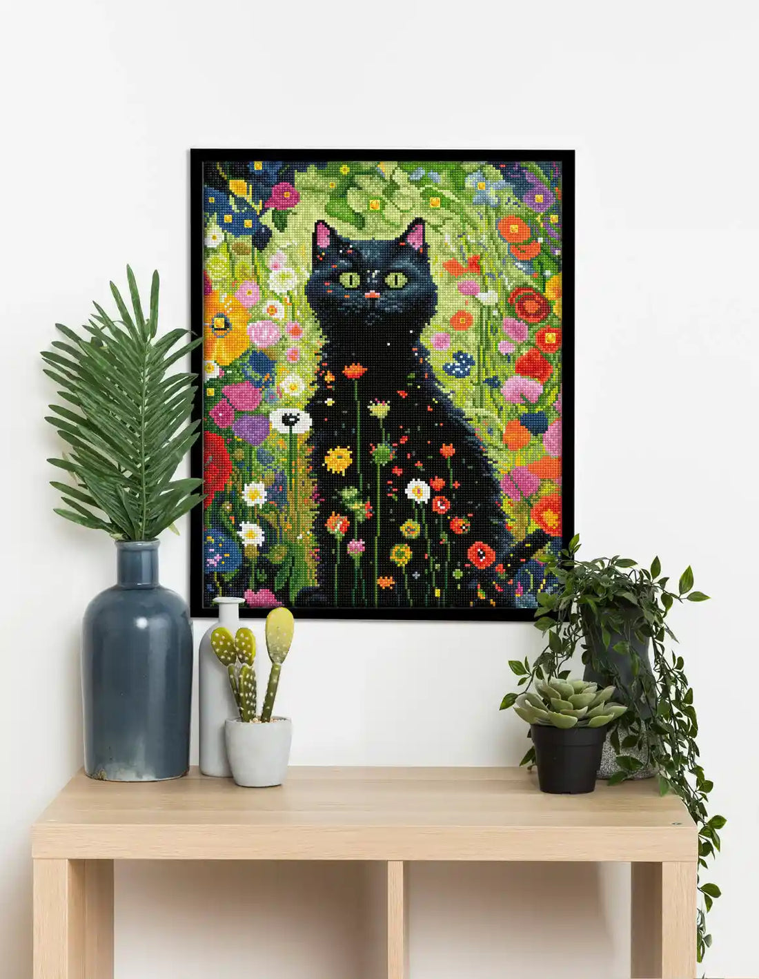 Garden Cat Diamond Craft 15.9×19.9in