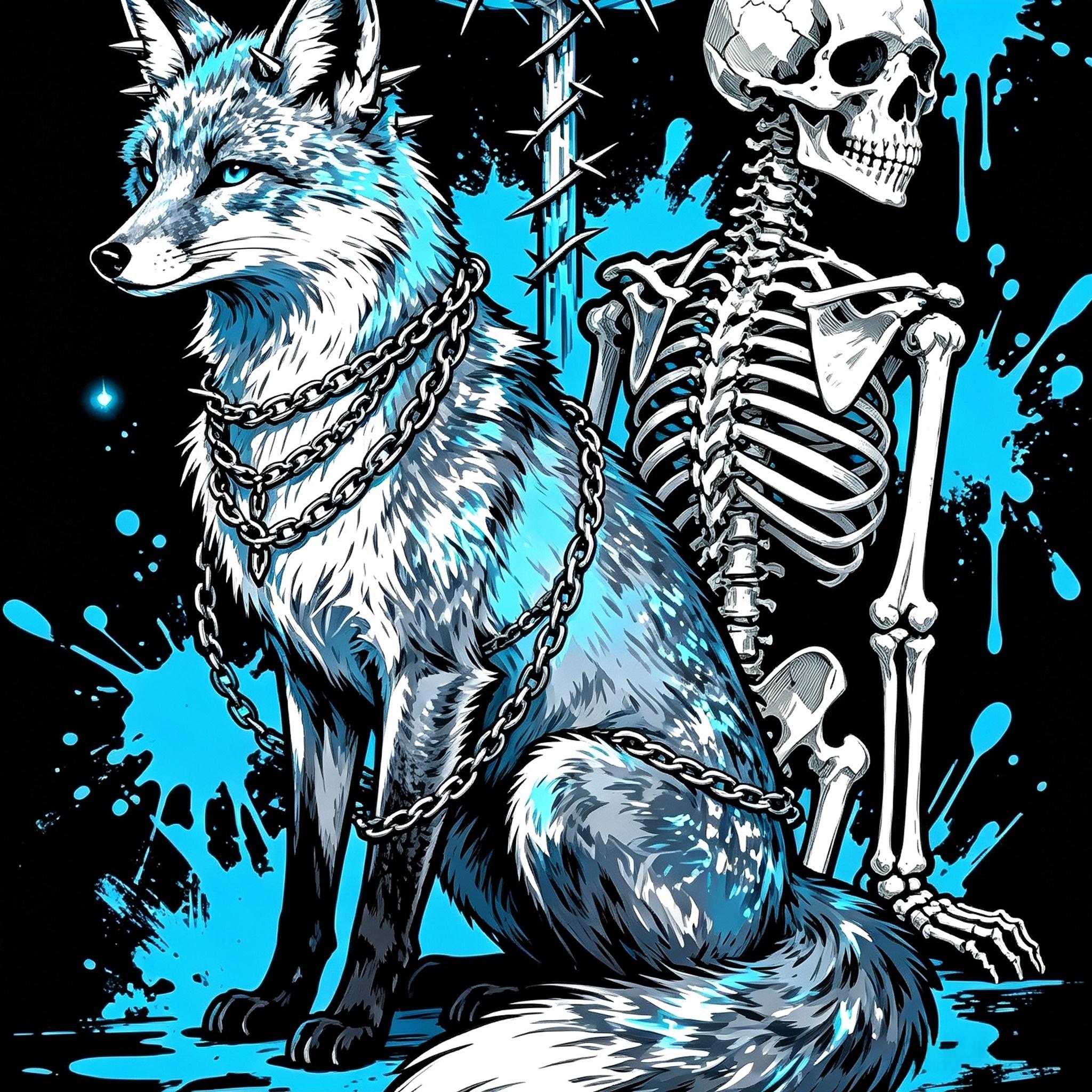 Wolf & Skeleton Gothic