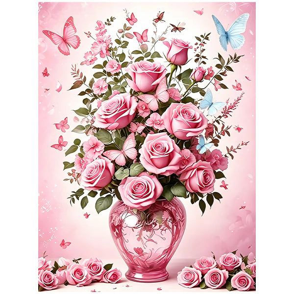 Pink Rose Butterfly Bouquet HH04