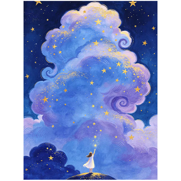 Dreamy Star Cloud Wall Art HX08