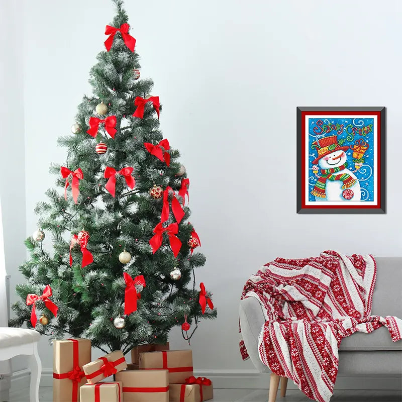 Winter Snowman Art Kit 13.8×17.7in