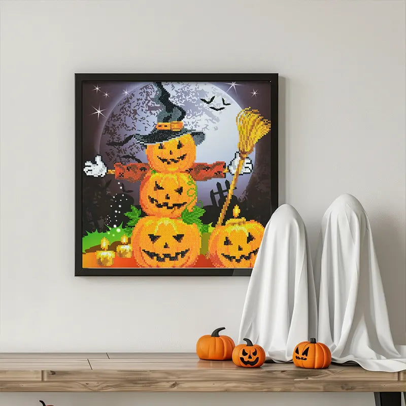 Halloween Scarecrow Art 16.5×16.5in