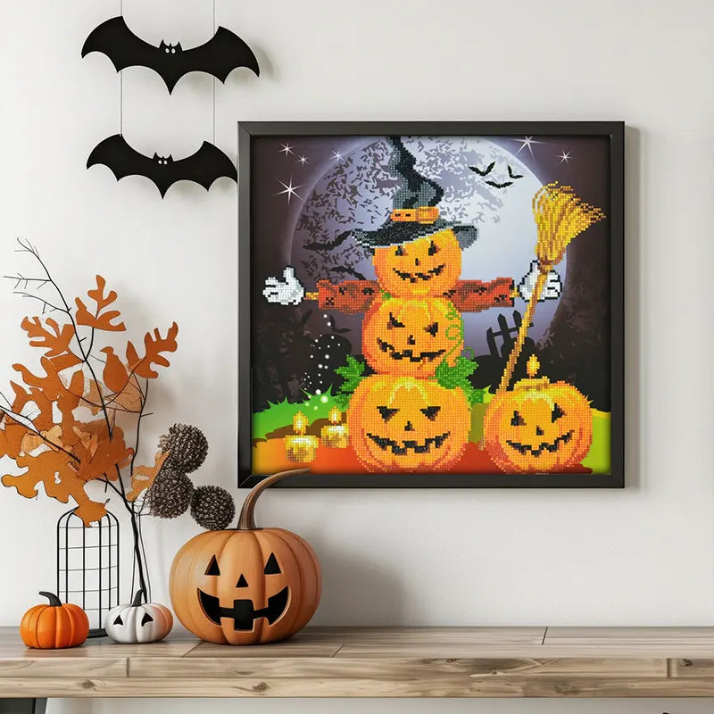 Halloween Scarecrow Art 16.5×16.5in