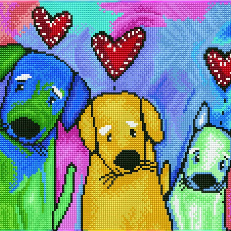 Puppy Pals Portrait – 16.5" x 12.6"