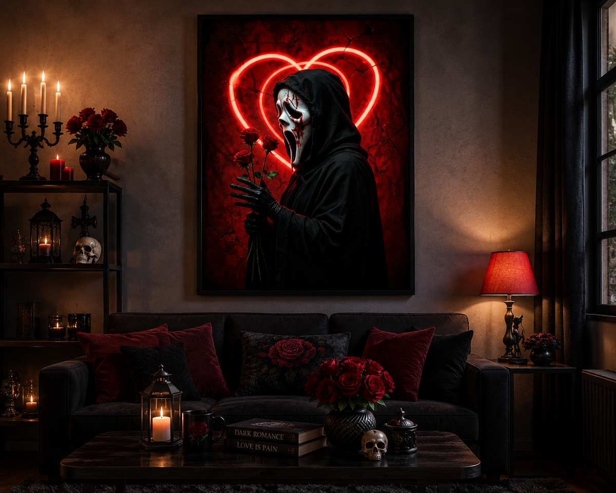 Gothic Horror Rose Diamond Painting Kit-11.8" x 15.7"