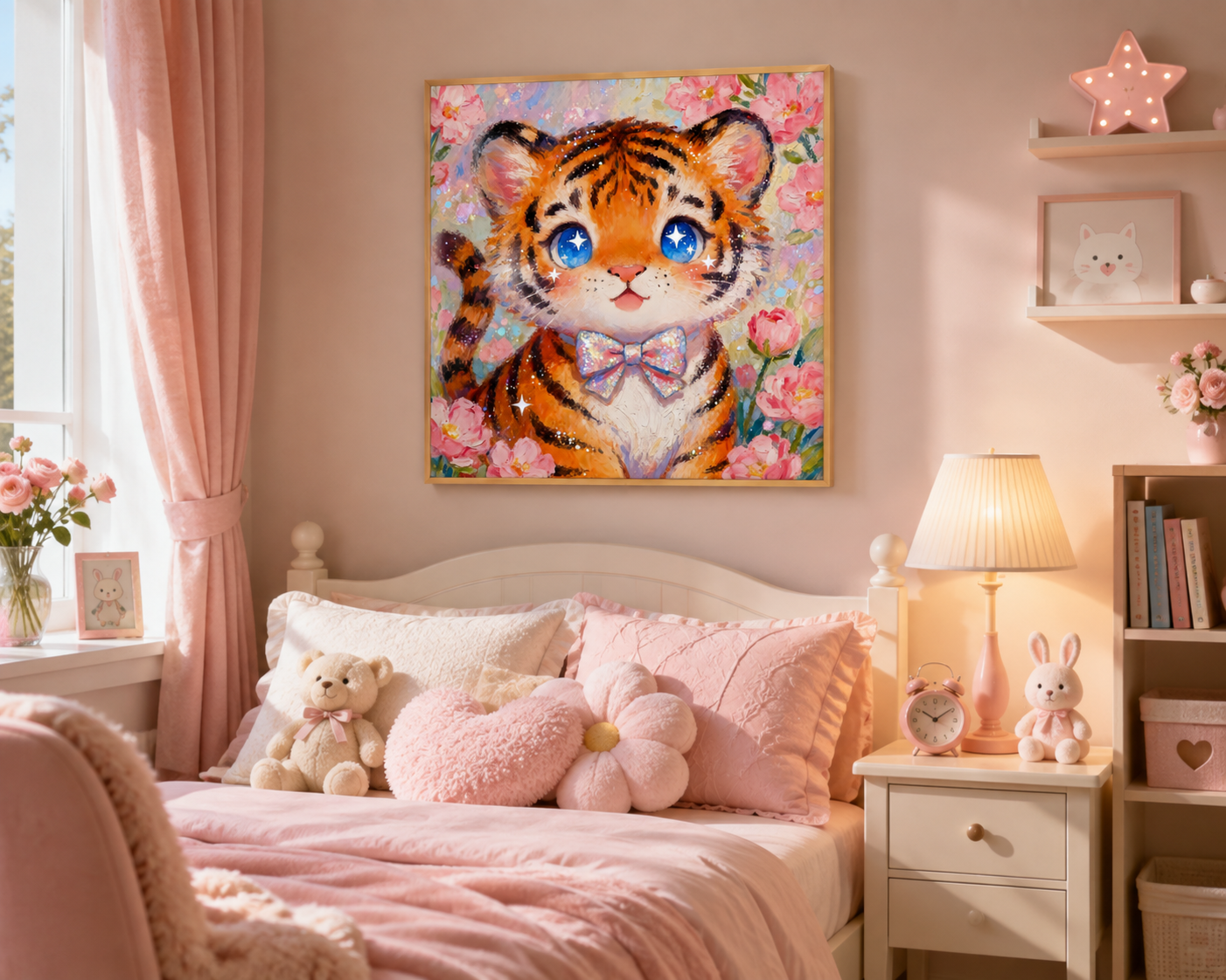 Cute Tiger Diamond Painting Kit