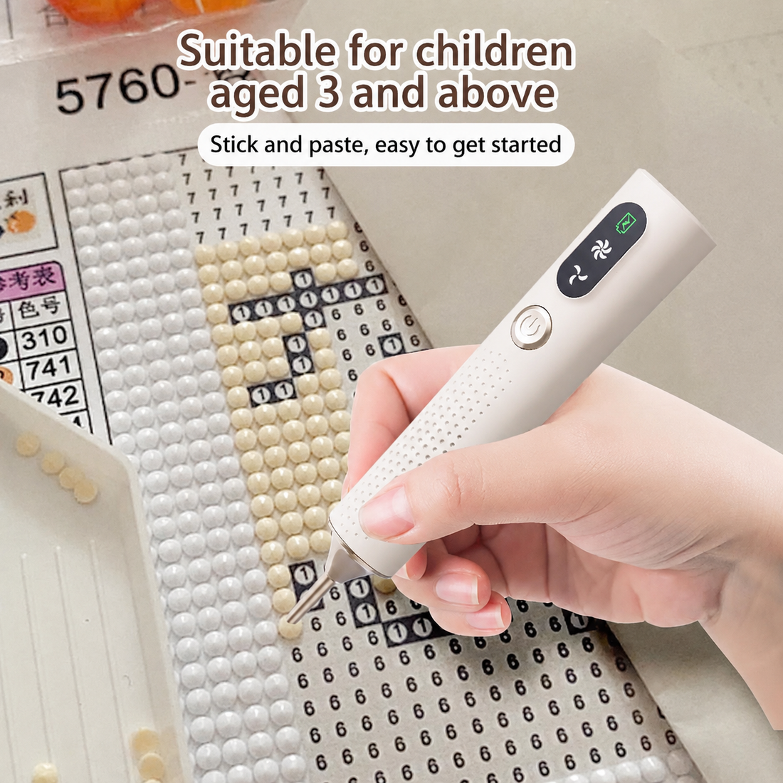 Rechargeable Electric Diamond Painting Pen with Adjustable Speed 💎