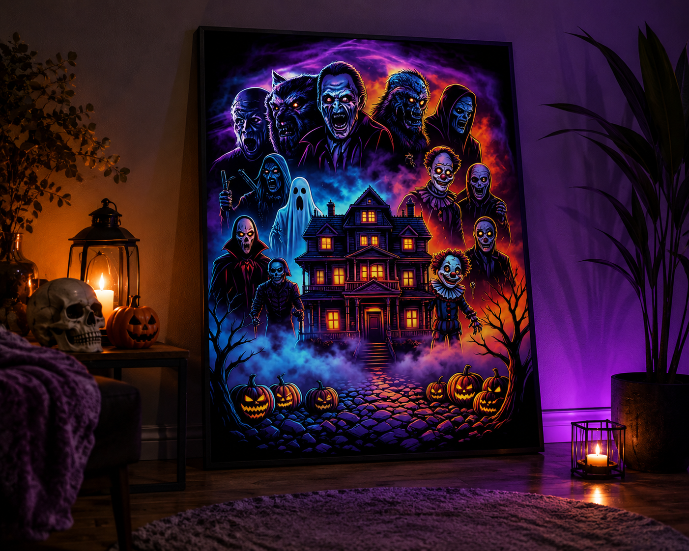 Haunted House Monster Diamond Painting Kit