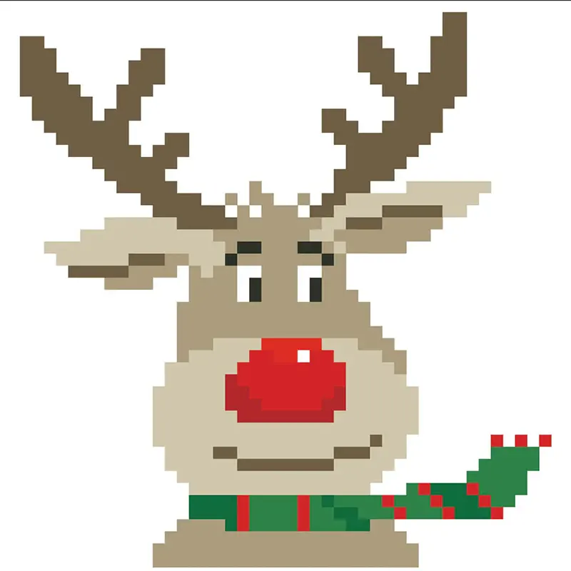 Festive Deer Delight – 5.3" x 5.3"