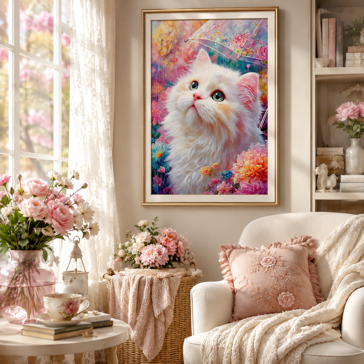 Rainy Day Kitten Wall Art DW26-11.8"x 15.7&