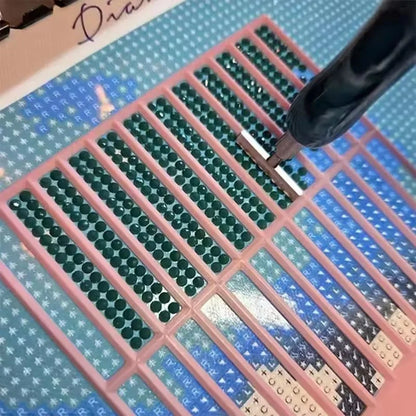 Diamond Painting Alignment Ruler Tool – DIY Rhinestone Art Grid Guide &amp; Precision Placement Accessory 💎