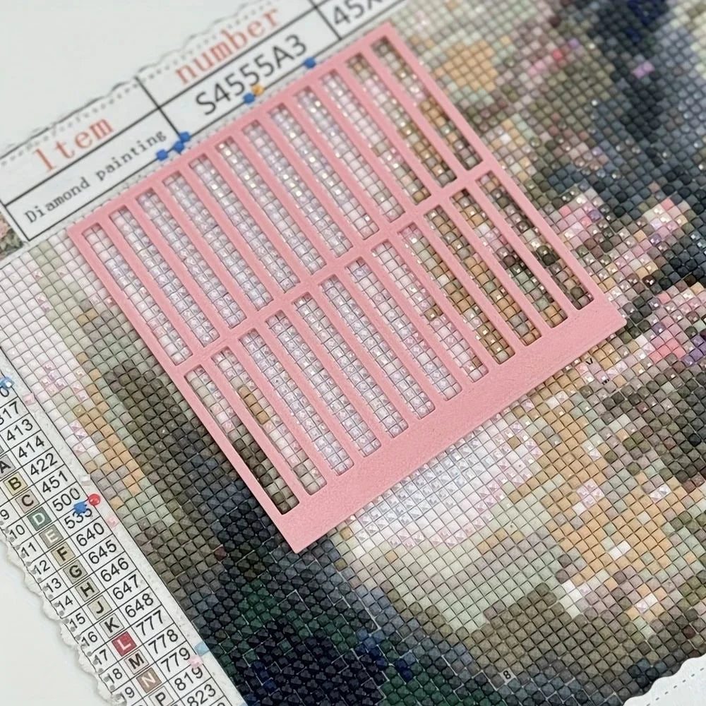 Diamond Painting Alignment Ruler Tool – DIY Rhinestone Art Grid Guide &amp; Precision Placement Accessory 💎