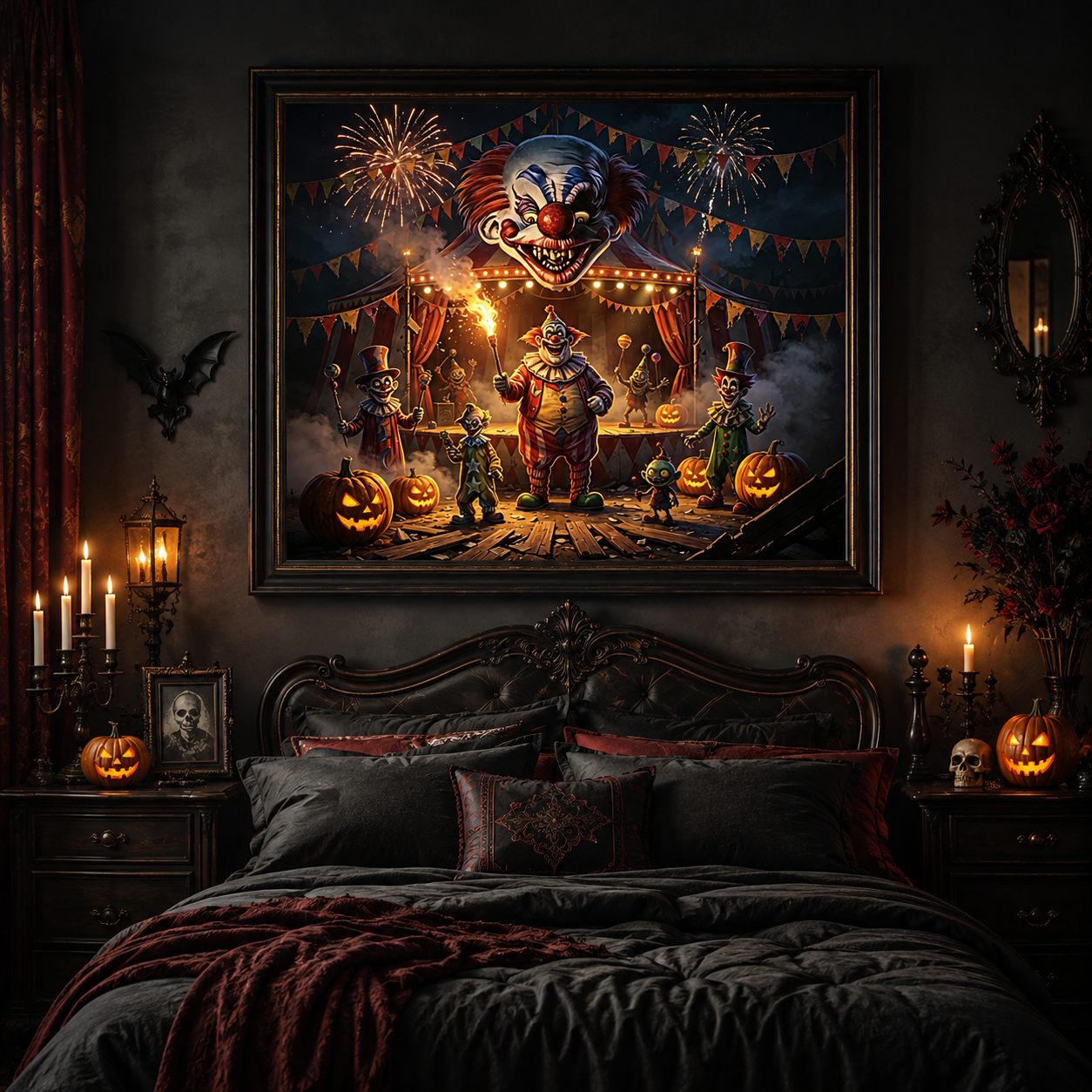 Creepy Clown Carnival Diamond Painting Kit