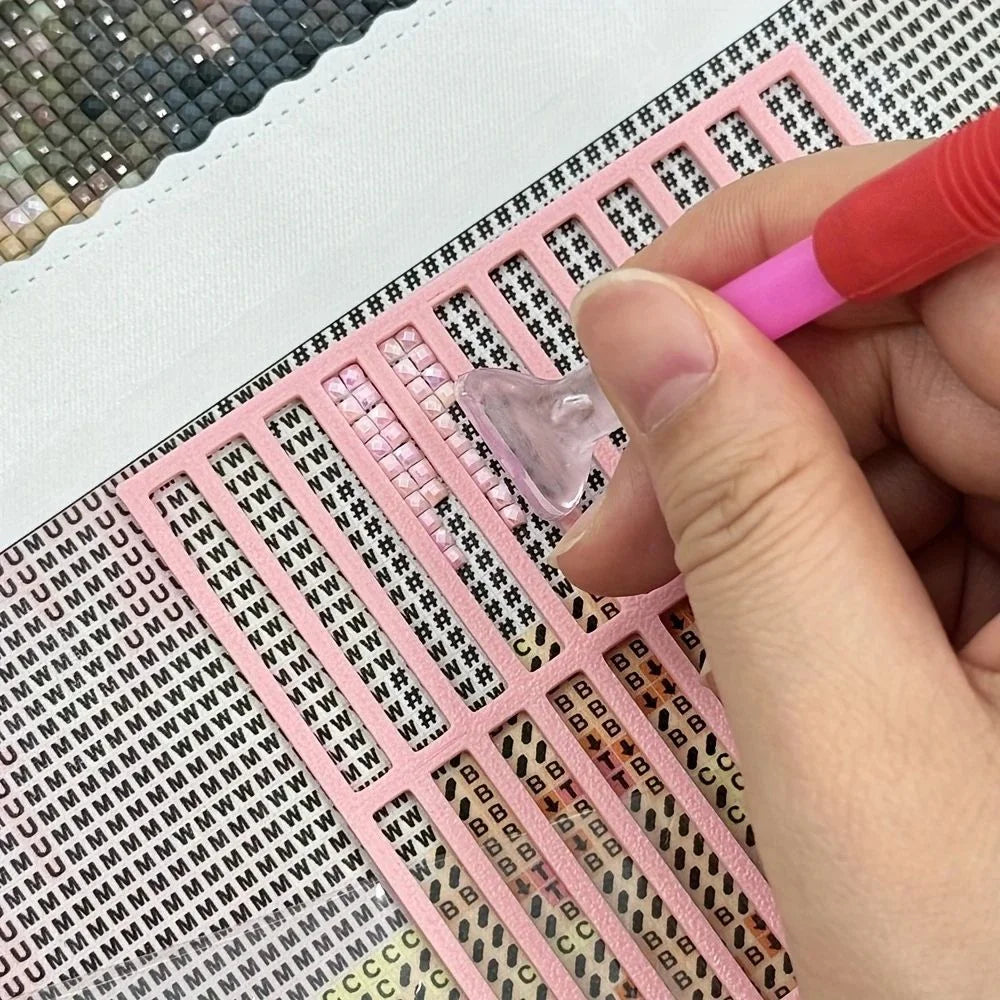 Diamond Painting Alignment Ruler Tool – DIY Rhinestone Art Grid Guide &amp; Precision Placement Accessory 💎