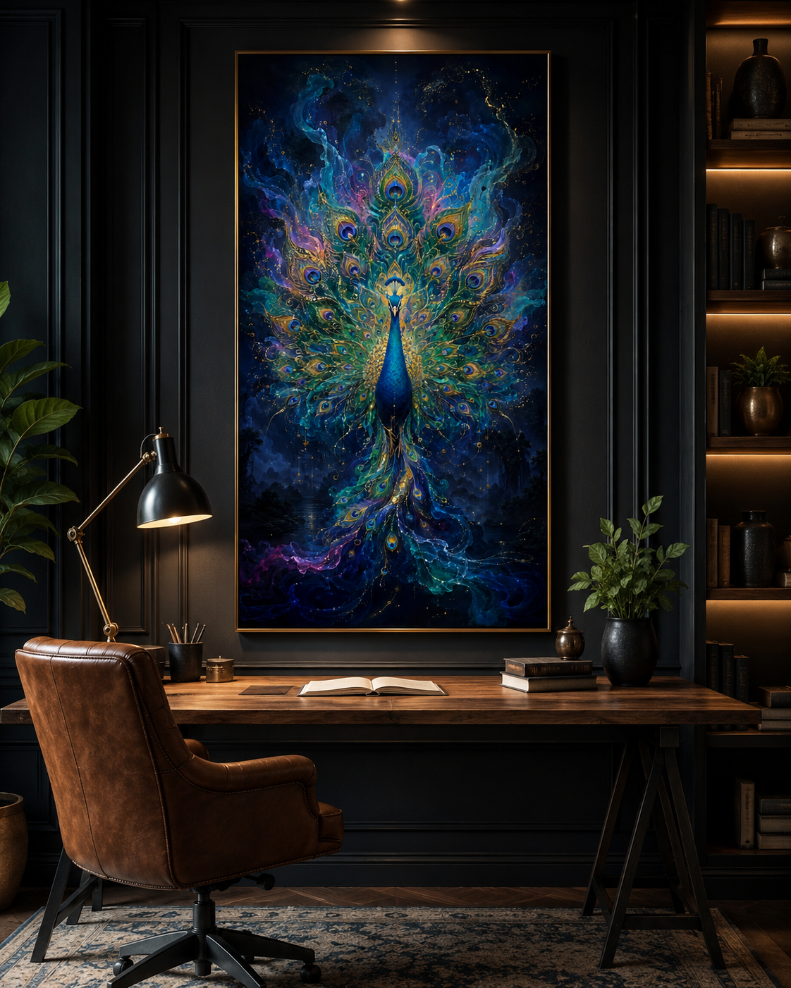 Elegant Peacock Diamond Painting Kit