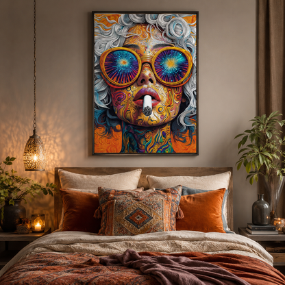 Psychedelic Sunglasses Pop Art Wall Art RW10-11.8"x 15.7&