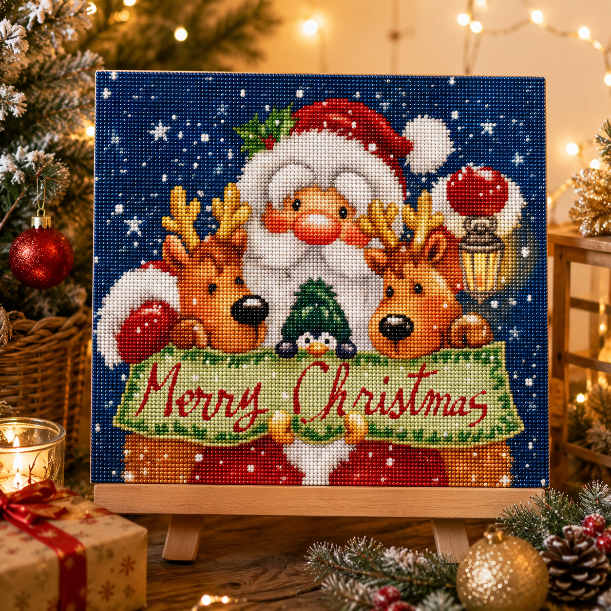 Merry Christmas Diamond Painting Kit-11.8" x 15.7"