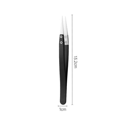 3-Piece Diamond Painting Precision Tweezers Set – Straight, Angled &amp; Curved Tips ✨