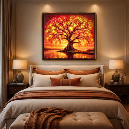Golden Tree of Life Wall Art FJ09—11.8&