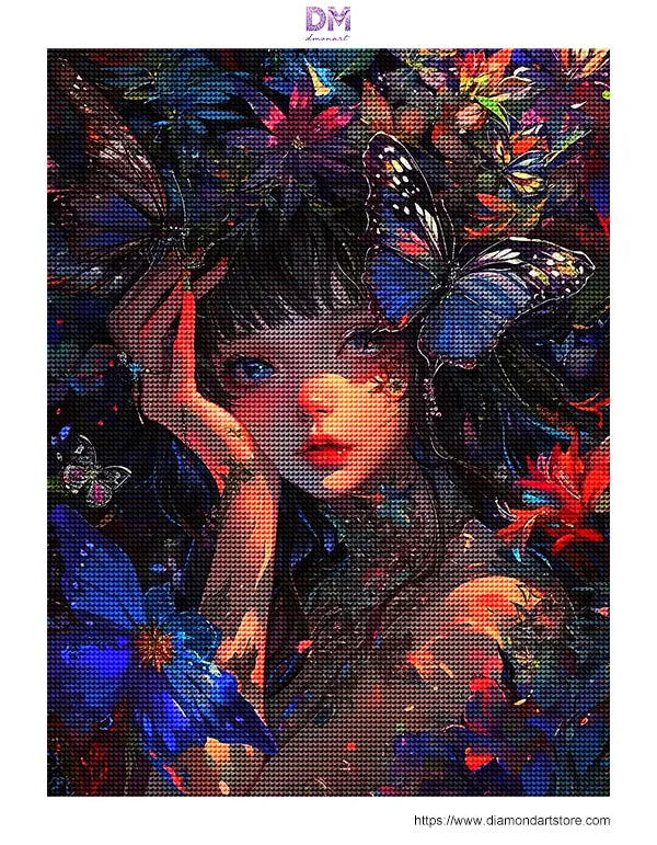 Enchanted Butterfly Garden Girl Wall Art 🦋