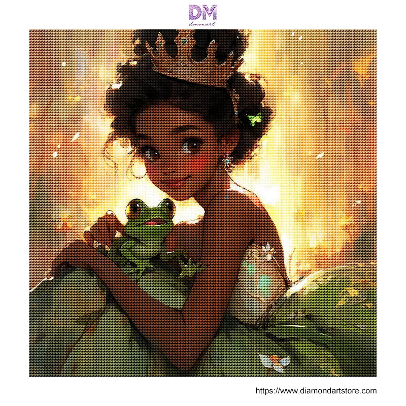 Enchanted Frog Princess Fairytale Wall Art 👑