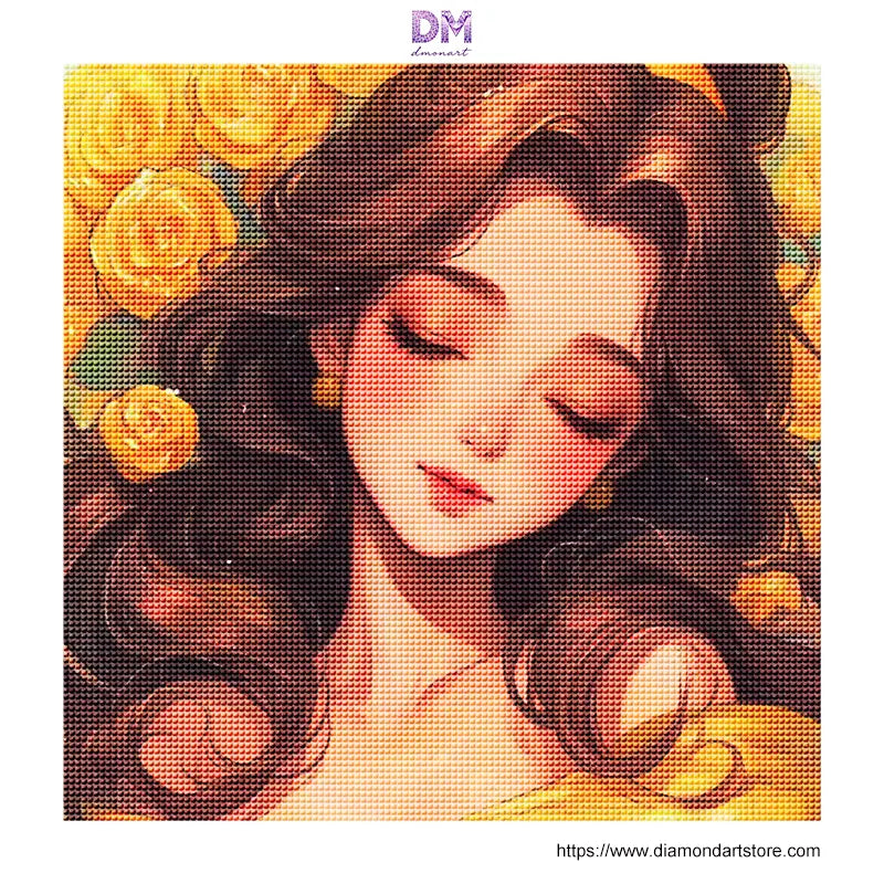 Golden Rose Dreamer Romantic Floral Wall Art 🌹