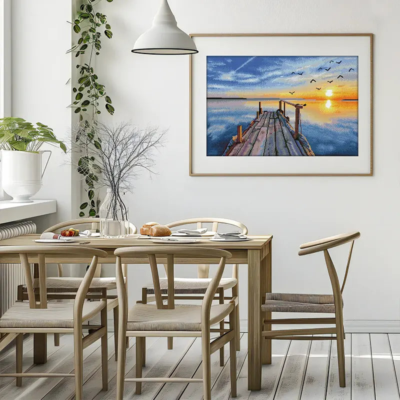 Golden Harbor Reflections – 28.0" x 18.5"