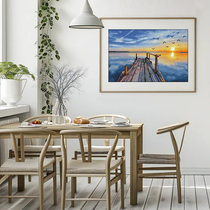 Golden Harbor Reflections – 28.0" x 18.5"
